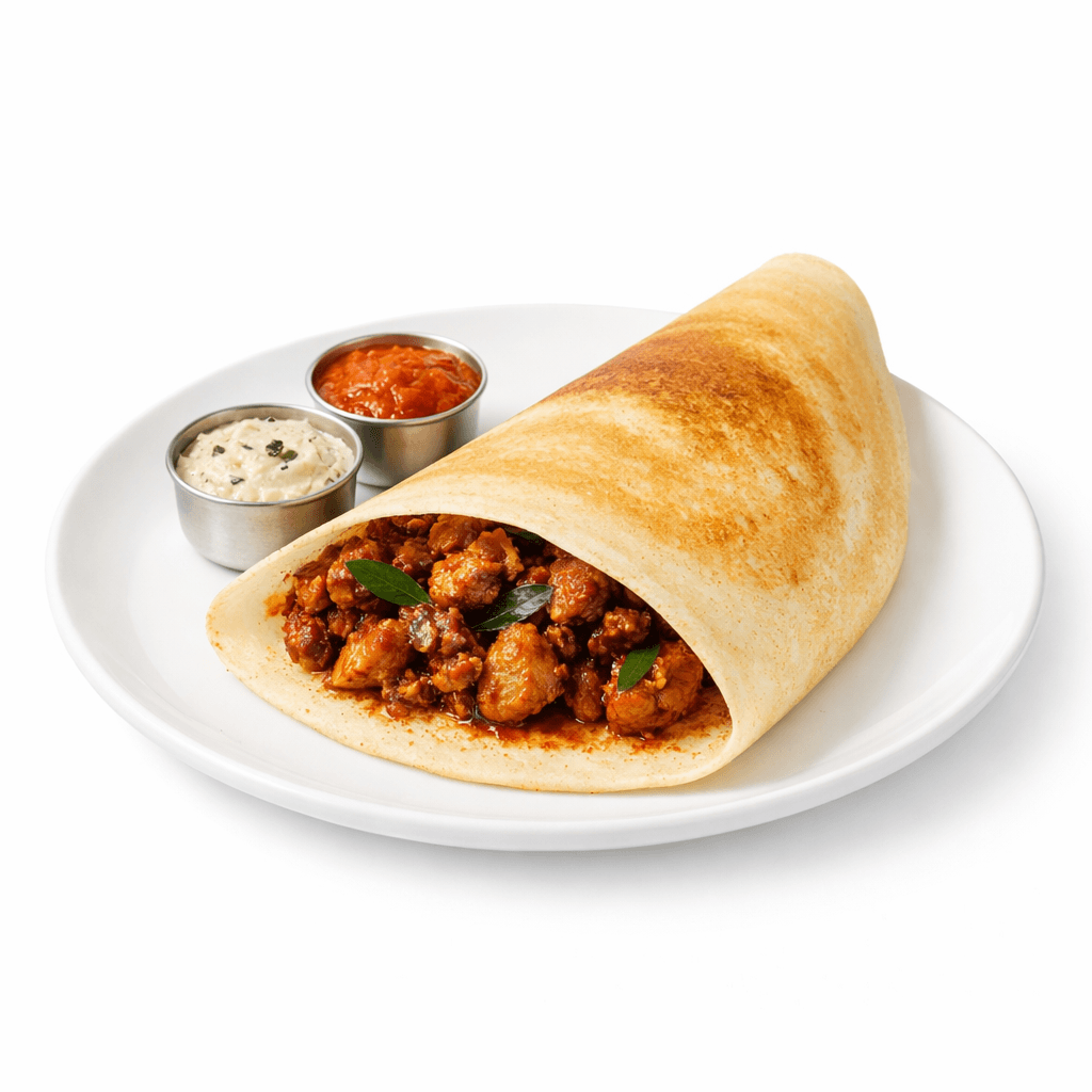 Chicken Ghee Roast Dosa