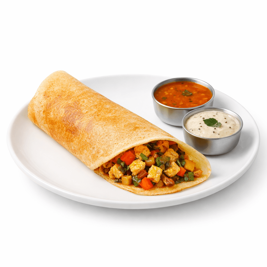 Chicken Mix-Veg Dosa