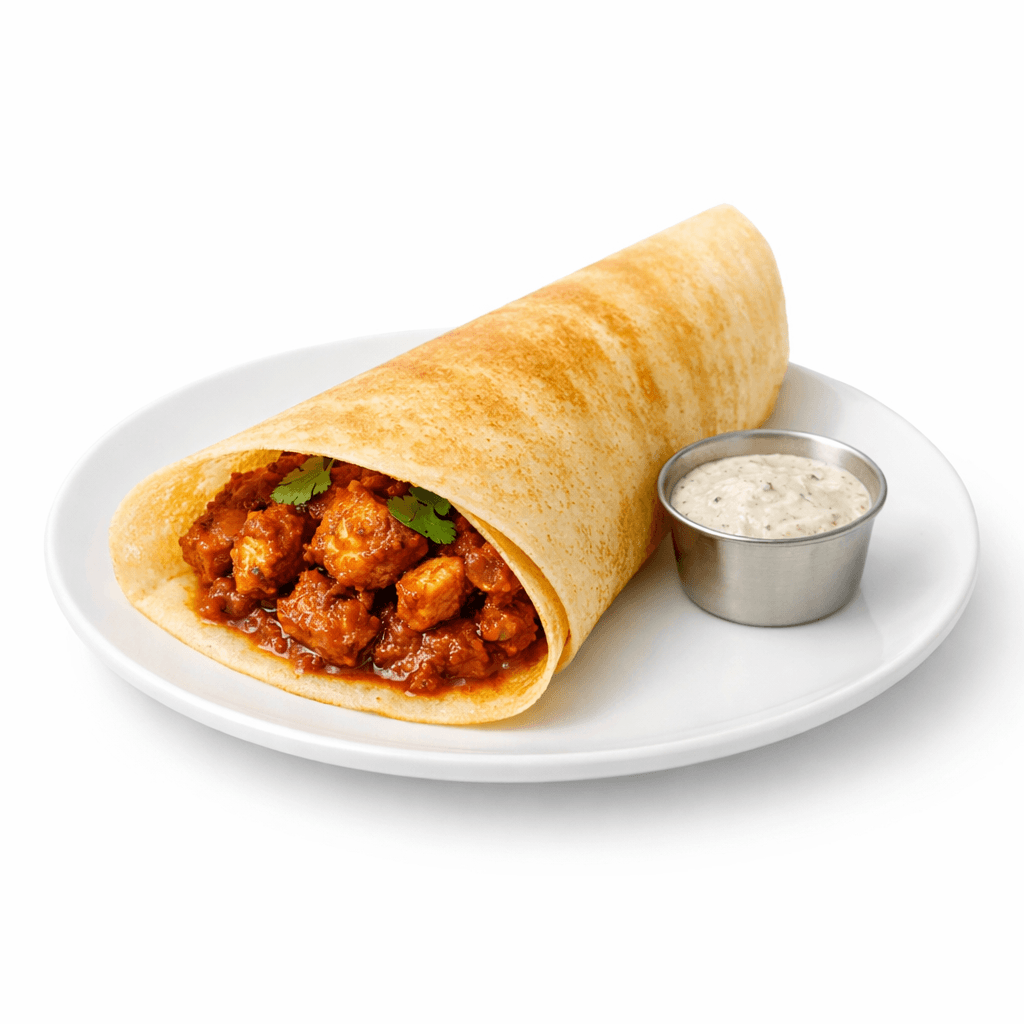 Chicken Vindaloo Dosa